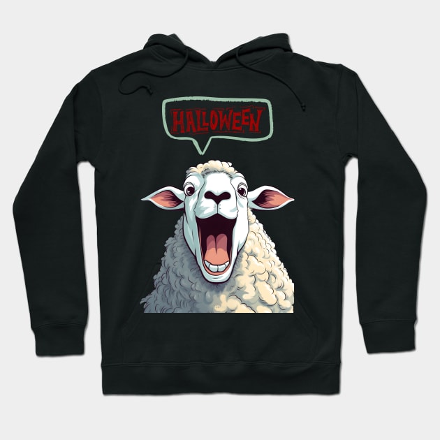 Halloween Sheep Hoodie by Funtomass